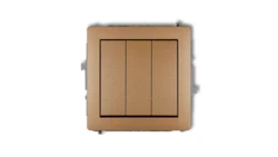 DECO Łącznik potrójny złoty metalik 8DWP-7