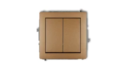 DECO Przycisk dwubiegunowy złoty metalik 8DWP-44.2