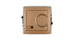 DECO Regulator temperatury elektroniczny z czujnikiem podpodłogowym złoty metalik 8DRT-1