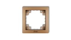 Ramka pośrednia do łączników IP44 złoty metalik 8DRPH