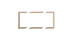 Ramka wypełniająca podwójna serii DECO złoty metalik 8DRW-2