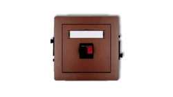 DECO Gniazdo głośnikowe pojedyncze brązowy metalik 9DGG-1