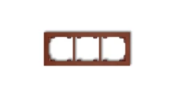 DECO Ramka potrójna brązowy metalik 9DR-3