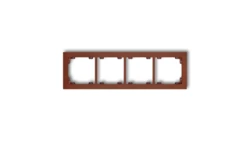 DECO Ramka poczwórna brązowy metalik 9DR-4