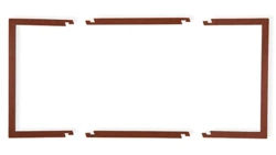 Ramka wypełniająca podwójna serii DECO brązowy metalik 9DRW-2