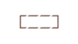 Ramka wypełniająca potrójna serii DECO brązowy metalik 9DRW-3