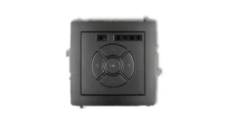 DECO Sterownik roletowy elektroniczny (sterowanie lokalne i pilotem, sterowanie strefą i podstrefą) grafitowy 11DSR-4