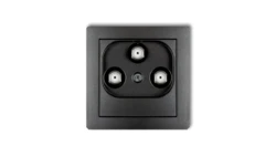 DECO Gniazdo multimedialne 3F DATA (Vectra) grafitowy 11DGMV