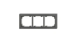 DECO Ramka potrójna grafitowy 11DR-3