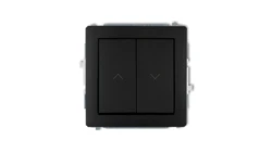 DECO Łącznik żaluzjowy czarny mat 12DWP-8