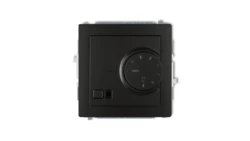 DECO Regulator temperatury elektroniczny z czujnikiem podpodłogowym czarny mat 12DRT-1