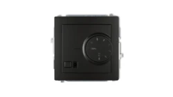 DECO Regulator temperatury elektroniczny z czujnikiem powietrznym czarny mat 12DRT-2