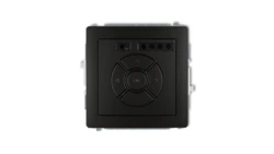 DECO Sterownik roletowy elektroniczny (sterowanie lokalne i pilotem, sterowanie strefą, dodatkowy przycisk) czarny mat 12DSR-3A