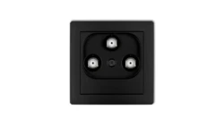DECO Gniazdo multimedialne 3F DATA (Vectra) czarny mat 12DGMV