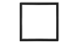 Ramka wypełniająca pojedyncza serii DECO czarny mat 12DRW-1