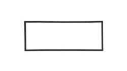 Ramka wypełniająca potrójna serii DECO czarny mat 12DRW-3