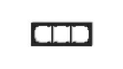 DECO Ramka potrójna czarny mat 12DR-3