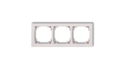 DECO Ramka potrójna DECO Pastel Matt pudrowy róż 40DR-3