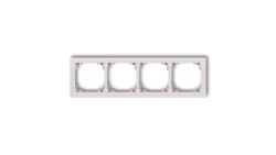 DECO Ramka poczwórna DECO Pastel Matt pudrowy róż 40DR-4