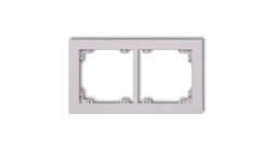 DECO Ramka podwójna DECO Pastel Matt liliowy 41DR-2