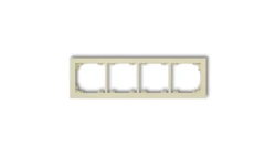 DECO Ramka poczwórna DECO Pastel Matt orzech ziemny 44DR-4