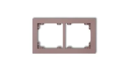 DECO Ramka podwójna DECO Pastel Matt lawendowy 42DR-2