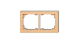 DECO Ramka podwójna DECO Pastel Matt brzoskwiniowy 45DR-2