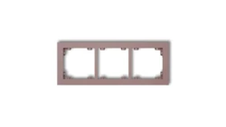 DECO Ramka potrójna DECO Pastel Matt lawendowy 42DR-3