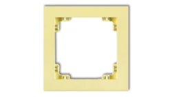 DECO Ramka pojedyncza DECO Pastel Matt kanarkowy 43DR-1