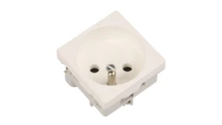 Simon Connect Gniazdo K45 pojedyncze z/u 16A IP20 czysta biel K02/9