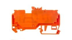 Złączka rozłączalno-pomiarowa 2-przewodowa 2,5mm2 z nożem rozłączającym pomarańczowa 280-879 /100szt./