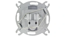 KARO Gniazdo antenowe RTV przelotowe 16dB srebrny perłowy GPA-16SP/m/43