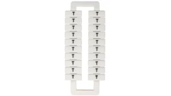 Oznacznik do złączek (EURO) 2,5-70mm2 /T/ biały 43192/1 blister=20 szt/