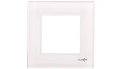 TouchMe Ramka pojedyncza szklana biała TM728W