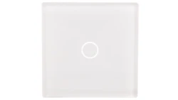 TouchMe Mały panel szklany, łącznik pojedynczy, biały TM530W