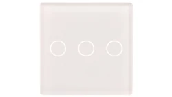 TouchMe Mały panel szklany, łącznik potrójny, biały TM532W