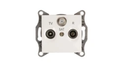 Sedna Gniazdo antenowe RD/TV/SAT przelotowe 8dB białe SDN3501221