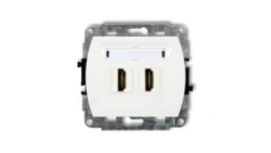 TREND Gniazdo podwójne HDMI biały HDMI-2