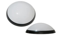 Plafoniera PANTERA 25W E27 czarny pierścień, klosz mleczny D.3190CM