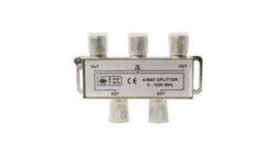Rozdzielacz sygnału TV splitter 1x F / 4x F UR08