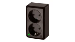 BERG Gniazdo podwójne schuko n/t 2x2P+Z 16A brązowy 3738-05