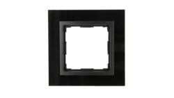 VENA2 Ramka pojedyncza szkło Xglass akrylowe czarny + antracyt 5209181