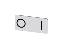 Etykieta samoprzylepna 12,5x27mm srebrna czarna inskrypcja /O I/ SIRIUS ACT 3SU1900-0AC81-0QG0 /10szt./