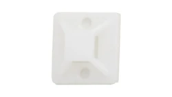 Element mocujący do opasek kablowych 19x19 biały 9650 /100szt./