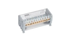 Blok dystrybucyjno-rozdzielczy MOBLOCK 2P 1000V, 125A-11 2x35mm2 + 2x25mm2 + 7x6mm2 TS35 MAB2125A18