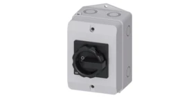 Rozłącznik główny w obudowie 3P 25A 9.5kW AC23A 400V styki pom 1Z 1R pokrętło czarne 3LD2164-1GP51