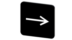 Etykieta samoprzylepna do kaset 22x22mm czarna inskrypcja symbol graficzny strzałka SIRIUS ACT 3SU1900-0AF16-0QR0 /10szt./