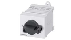 Rozłącznik główny 3P 16A 7.5kW AC23A 400V montaż modułowy pokrętło czarne piórkowe 3LD2030-0TK11