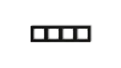 MINI Ramka poczwórna czarny mat 12MR-4