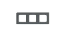 MINI Ramka potrójna grafitowy mat 28MR-3